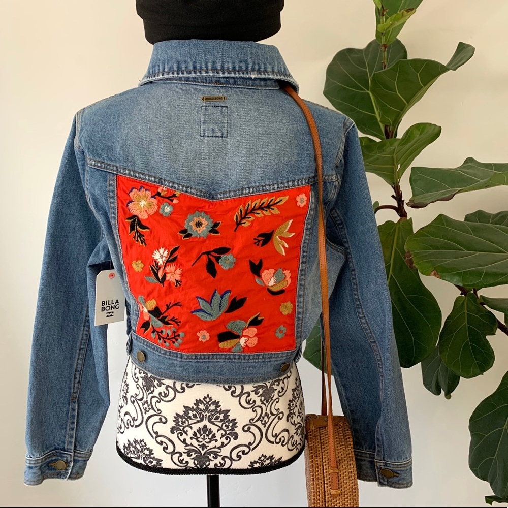 🔥🔥BILLABONG - CROPPED DENIM JACKET🔥🔥 - Picture 8 of 8